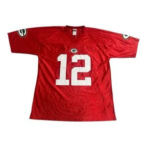 Aaron Rodgers Green Bay Packers Practice Jersey Mens Sz XL Red NFL Team Apparel